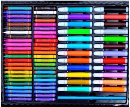 Combo 4 boxes of Color Pencil Coloring Set Drawing and Painting Kit for Kids 168-Piece All-in-One Arts & Crafts Supplies