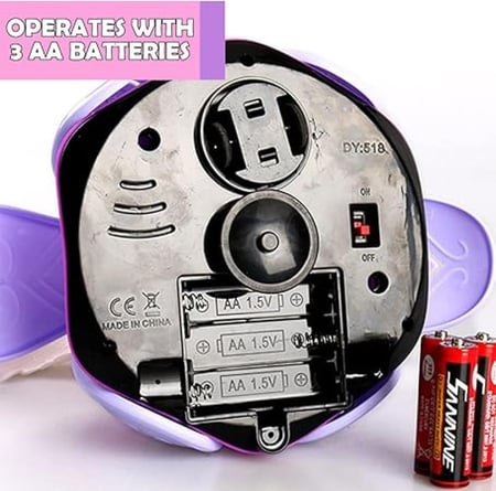 دمية الملاك الراقصة الموسيقية مع أضواء LED 3D، موسيقى ودوران 360° - لعبة الجنية الموسيقية الكهربائية بامب آند جو للأطفال