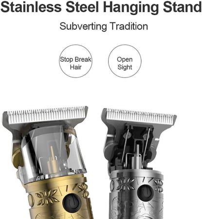 Mens Hair Clippers, Cordless All Metal Electric Hair Trimmer With LCD Display, Rechargeable Beard Trimmer With 3 Attachments, For Men Kids Baby Stylists Barber,Copper