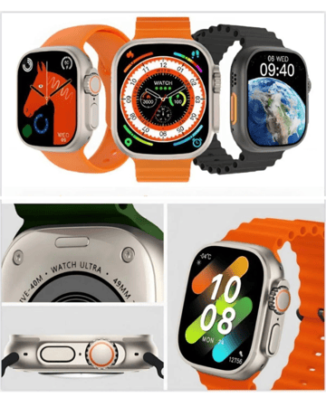 Tk-702 Cat Ear Headphones Gift 5 Strap 49mm Smart Watch