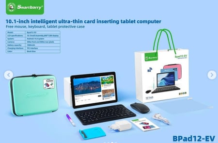 سمارتبيري بي باد 10-EV جهاز لوحي بشريحة 5G