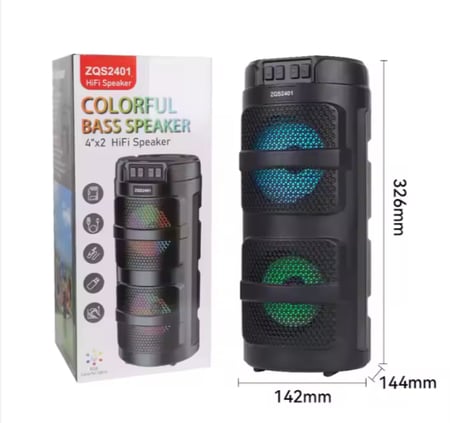 SING-E ZQS2401 Double 4 Inch Outdoor FM Radio Speakers Convenient Event Computer Party Speaker