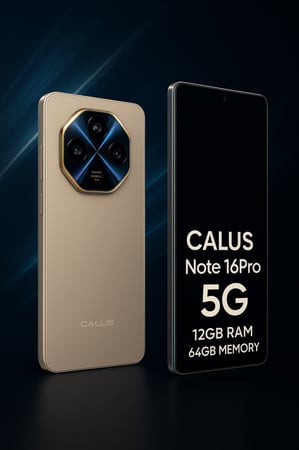 CALUS Note 16 Pro 5G 12GB RAM 64GB ROM 5140 mAh Android Mobile