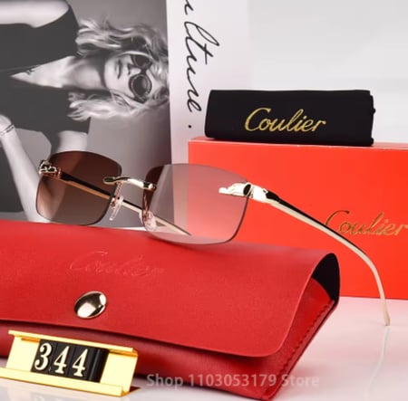 نظارات شمسية كلاسيكية للسيدات من COULIER نظارات نسائية فاخرة بإطار معدني كلاسيكي ظلال شمسية للرجال UV400 لمنع الوهج على شكل فراشة