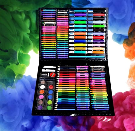 Combo 4 boxes of Color Pencil Coloring Set Drawing and Painting Kit for Kids 168-Piece All-in-One Arts & Crafts Supplies