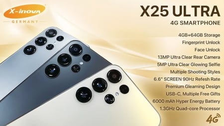 إكس 25 الترا 4 جيجابايت 64 جيجابايت