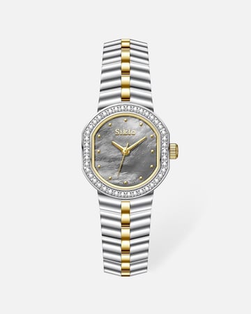 ساعة بتصميم هندسي ناعم