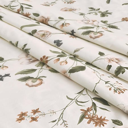 غطاء لحاف صيفي قطن مزدوج - 6 قطع - كڤر سلسلة فيرونيكا - أخضر