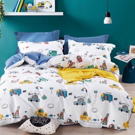 مفارش صيفية قطن مفرد - 4 قطع - سلسلة سيلينا