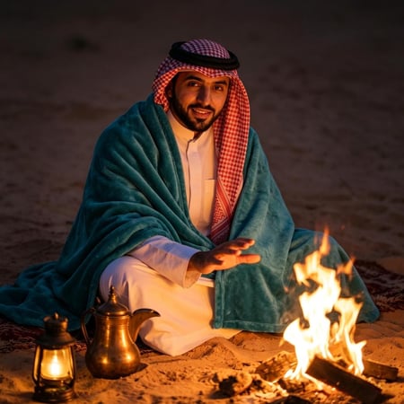 بطانية مخمل خفيفة نفر 230 × 170 - سلسلة رواء - أزرق تركواز