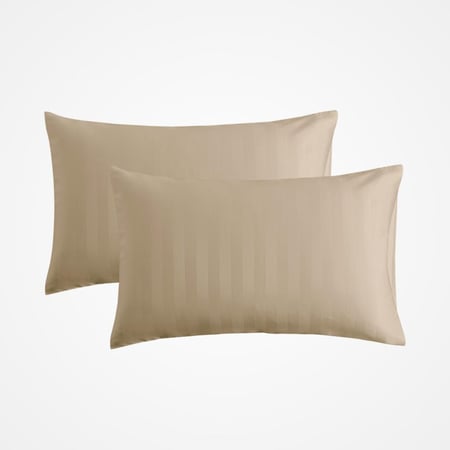 تلبيسة لحاف فندقية مفرد - 130 جرام لكل متر مربع - 4 قطع - بيج متوسط