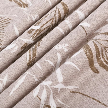 مفرش صيفي مزدوج - 6 قطع - سلسلة سيلين - قهوة