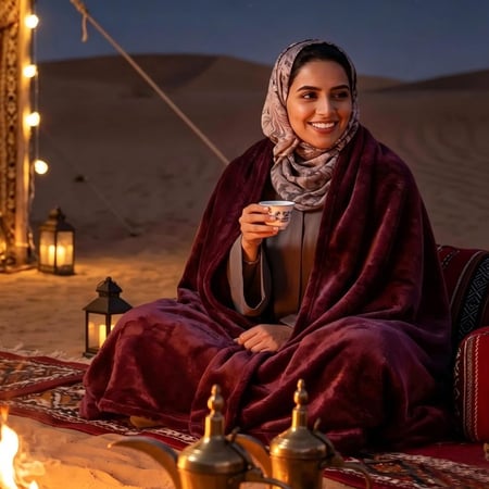 بطانية مخمل خفيفة نفر 230 × 170 - سلسلة رواء - ليلاك