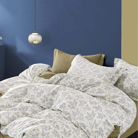 مفارش صيفية قطن مفرد ونص - 5 قطع - سلسلة فيرونيكا - الجمل الفاتح