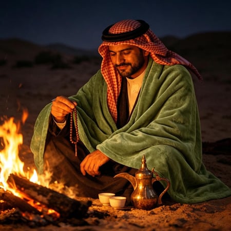 بطانية مخمل خفيفة نفرين 260 × 240 - سلسلة رواء - أخضر