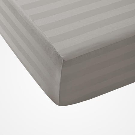 تلبيسة لحاف فندقية مزدوج - 130 جرام لكل متر مربع - 6 قطع - رمادي