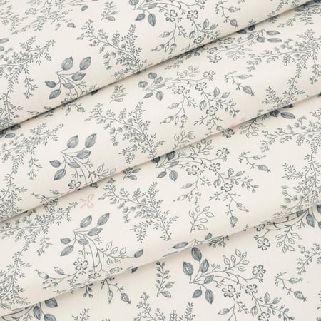 مفارش صيفية قطن مفرد ونص - 5 قطع - سلسلة فيرونيكا - كريمي