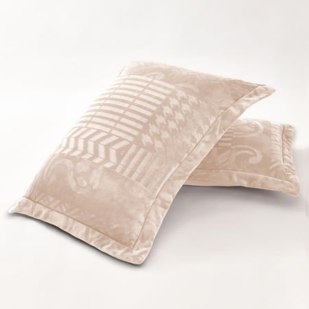 مفرش مفرد ونص مخمل - 5 قطع - سلسلة لامورا - بنفسجي جملي