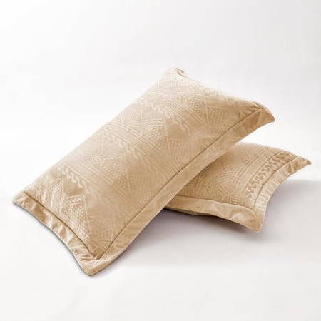 مفرش مزدوج مخمل - 7 قطع - سلسلة لامورا - جمل