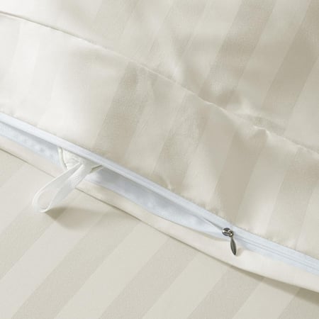 تلبيسة لحاف فندقية مفرد - 130 جرام لكل متر مربع - 4 قطع - كريمي