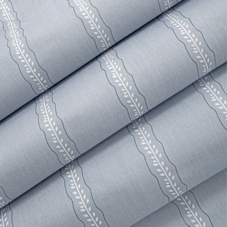 مفارش صيفية قطن مفرد ونص - 5 قطع - سلسلة فيرونيكا - أزرق فاتح