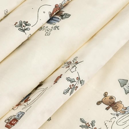 مفارش صيفية قطن مفرد - 5 قطع - سلسلة فيرونيكا - أوف وايت