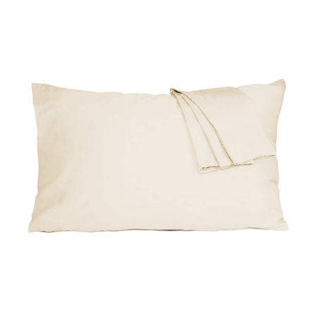 طقم بيت مخدة قطن - 2 قطع - كريمي