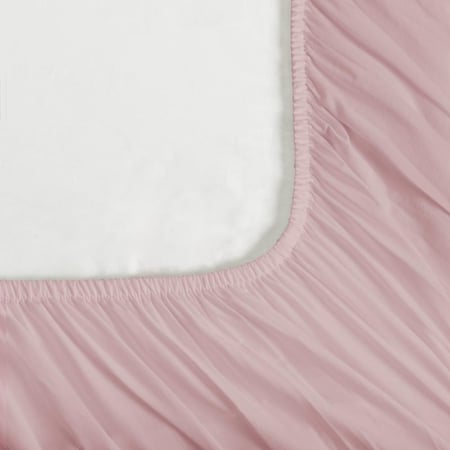 طقم شراشف قطن مفرد - 2 قطع - وردي بنفسجي