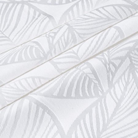 مفرش مزدوج جاكار شانيل - 9 قطع - سلسلة كاليستا - أبيض