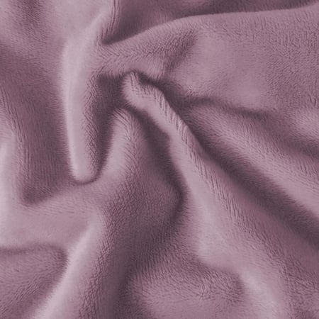 طقم شراشف مخملي ذو وجه واحد مزدوج - 3 قطع - بنفسجي الجديد