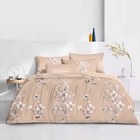 مفرش صيفي مزدوج - 8 قطع - سلسلة سيلين - جمل