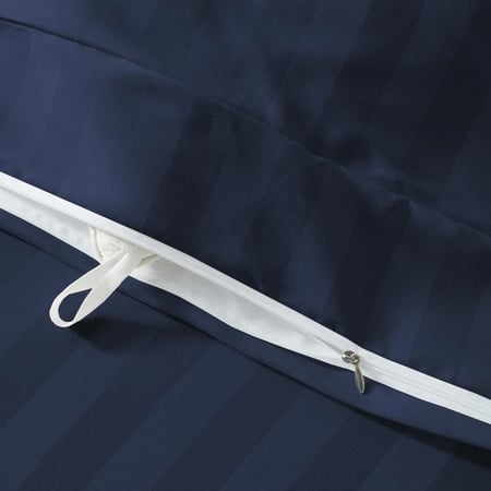 تلبيسة لحاف فندقية مزدوج - 130 جرام لكل متر مربع - 6 قطع - أزرق داكن