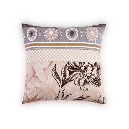 مفرش صيفي مزدوج - 8 قطع - سلسلة سيلين - قهوة