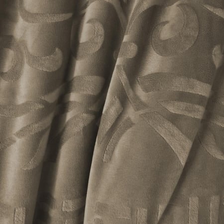 مفرش مفرد مخمل - 5 قطع - سلسلة لامورا - رمادي داكن