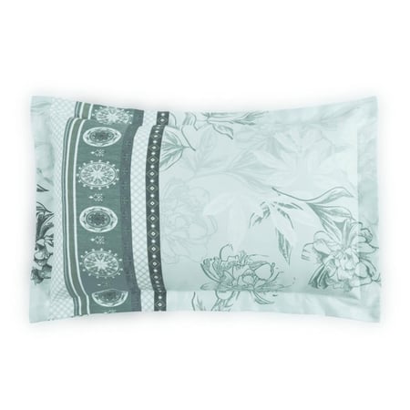 مفرش صيفي مزدوج - 8 قطع - سلسلة سيلين - أخضر فاتح