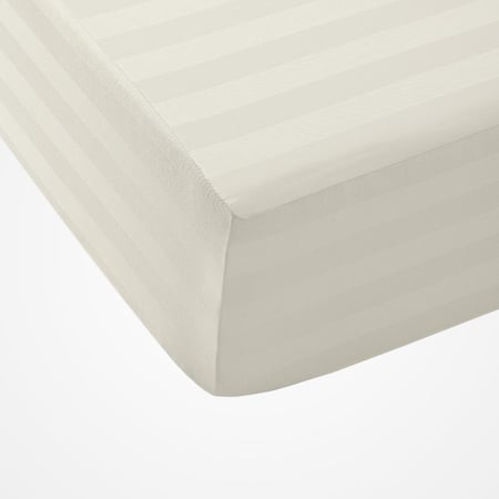 تلبيسة لحاف فندقية مفرد ونص - 130 جرام لكل متر مربع - 4 قطع - كريمي