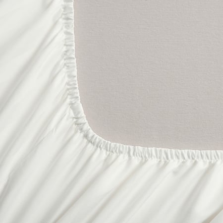 طقم شراشف فندقية مفرد - 2 قطع - عاجي