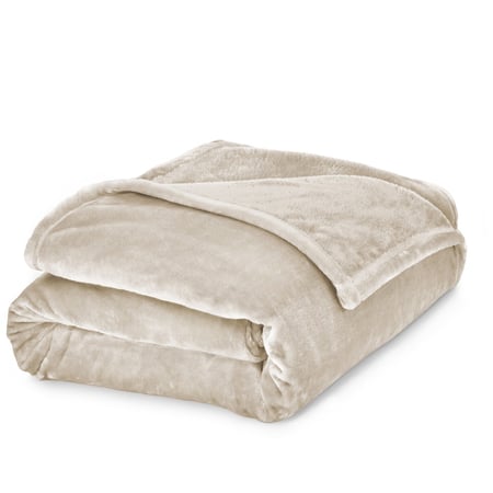 بطانية خفيفة مخمل رمادي فاتح