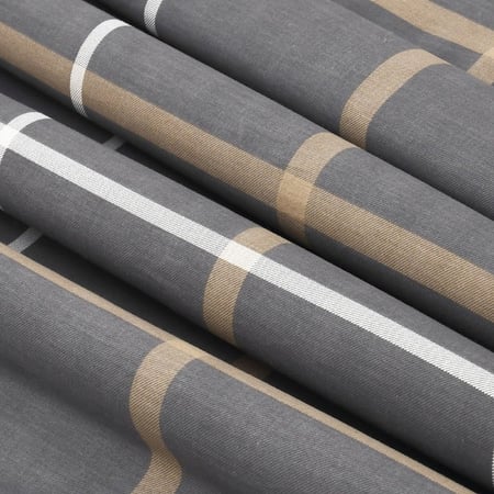 مفارش صيفية قطن مفرد ونص - 5 قطع - سلسلة فيرونيكا - رمادي غامق