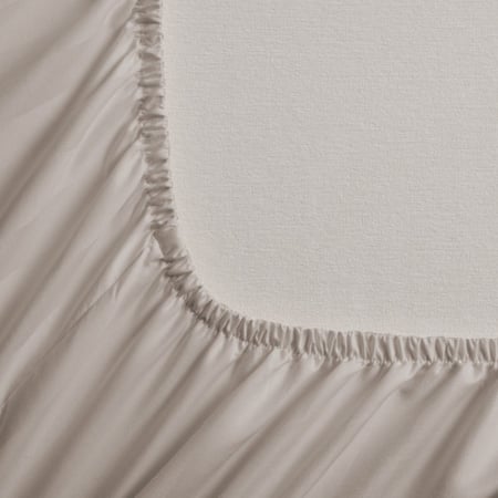 طقم شراشف فندقية مفرد - 2 قطع - رمادي جديد