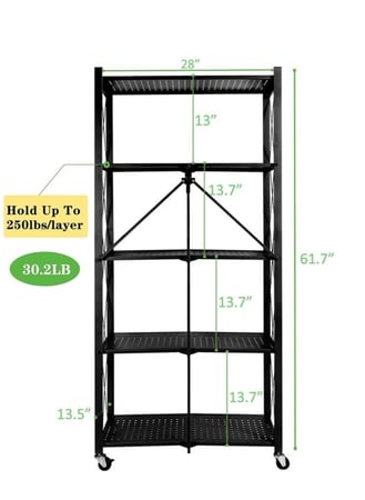 رف تخزين بإطارات من الفولاذ المقاوم للصدأ مقاوم للخدش باللون ابيض او الأسود