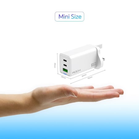 شاحن جداري من روك 65 واط