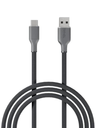 كابل تكنل Type-C نايلون 1.2 متر - شحن سريع و نقل بيانات فائق