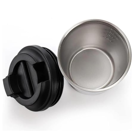 كوب حراري ( مق )  تكنال مصنوع من ستانلس ستيل مانع للتسرب – يحافظ على الحرارة والبرودة بملمس ناعم وقاعدة ضد الانزلاق – ازرق