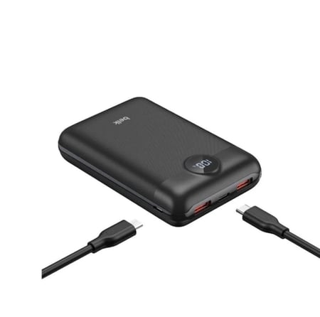 بطارية متنقلة باور بنك من belk بمنفذين USB ومنفذ تايب سي بسعة 20000 mAh بمقياس شاشة معتمدة من وزارة التجارة
