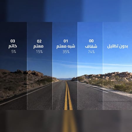 بكج تظليل دراكست 00 شفاف (متوافق مع المرور)