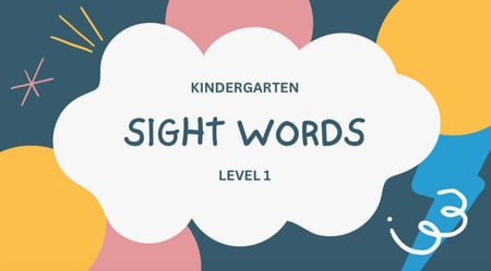 Sight Words Level 1 – كلمات النظر الممتعة للأطفال المستوى الأول