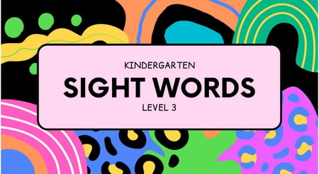 كلمات النظر الممتعة للأطفال الجزء الثالث لتعلّم القراءة بسهولة ومتعة-Sight Words Level 3”