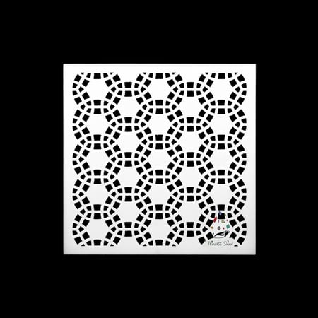 243 - ورق استنسل زخرفة  13سم * 13سم