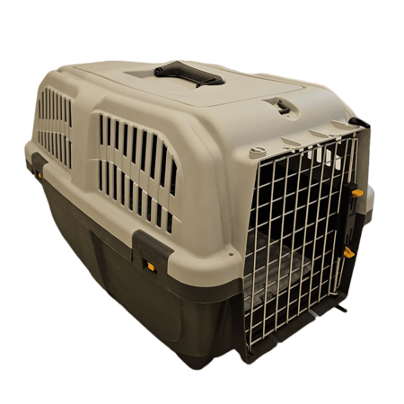 صندوق تنقل للقطط ايطالي مدمج مع لتر بوكس ومساحة تخزين داخلية